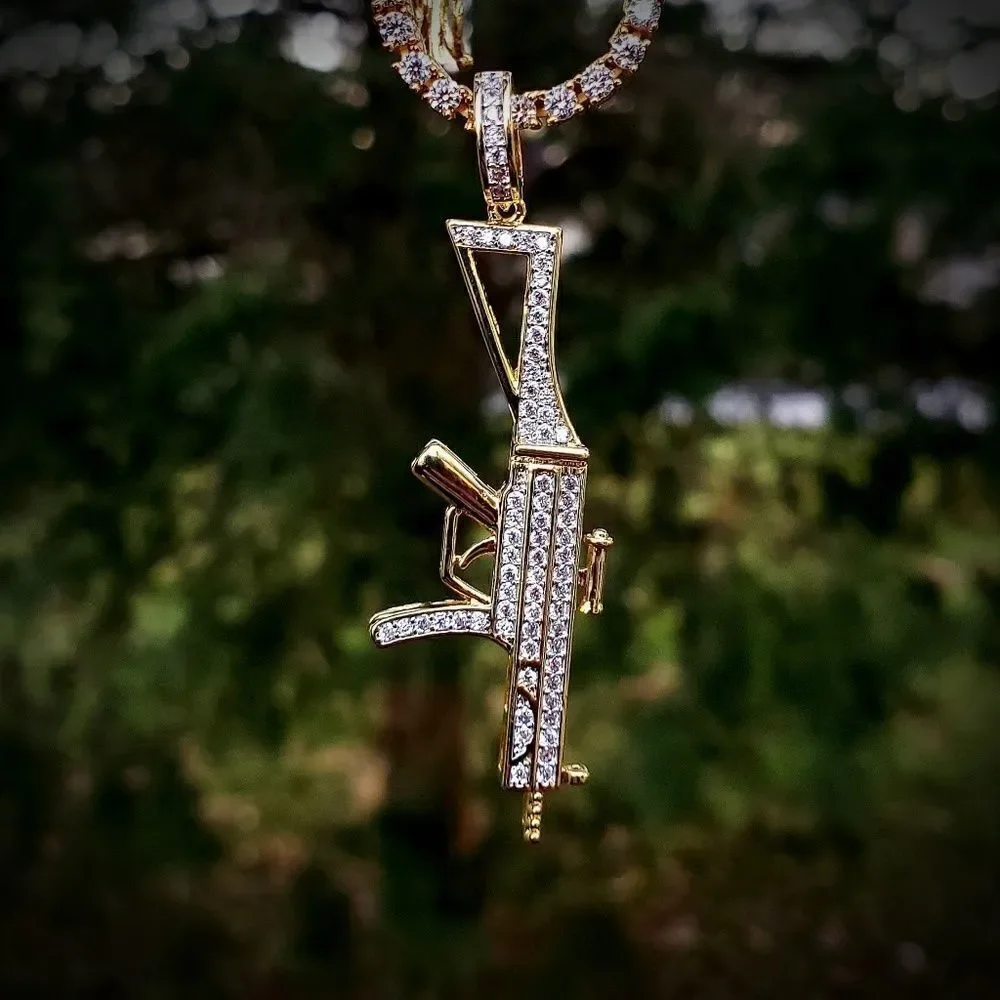Draco Pendant w/ Micro (2mm) Tennis Chain